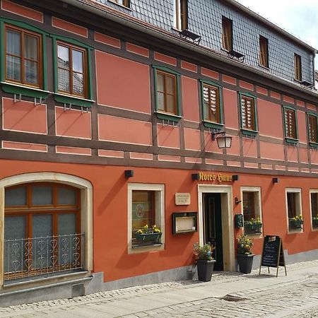 Gasthaus& Pension Zum Roten Haus Bad Schandau Bagian luar foto