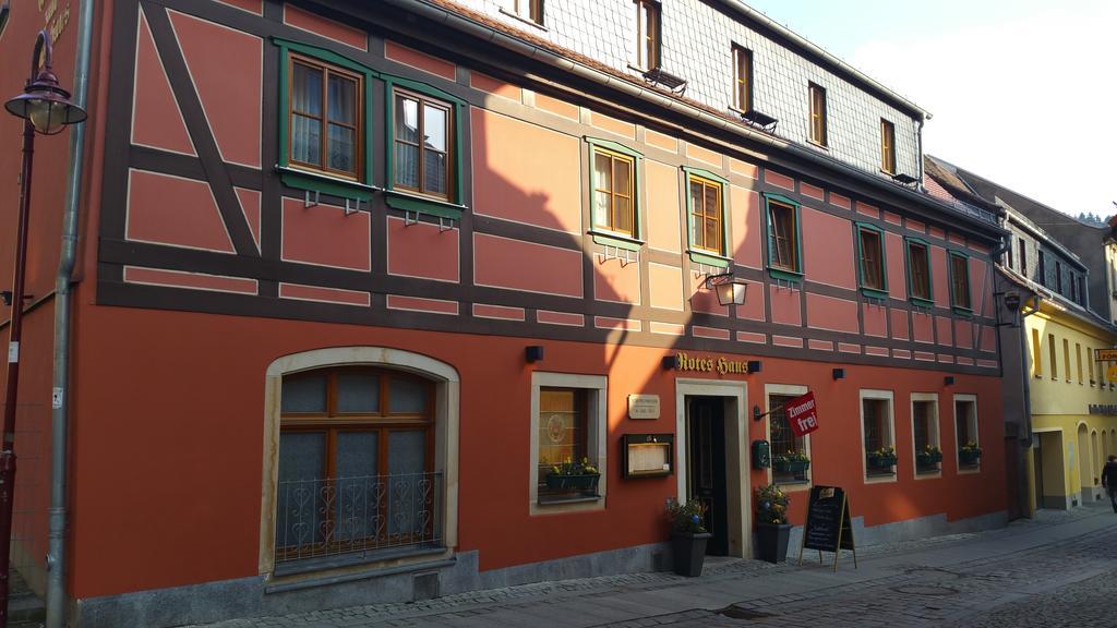 Gasthaus& Pension Zum Roten Haus Bad Schandau Bagian luar foto