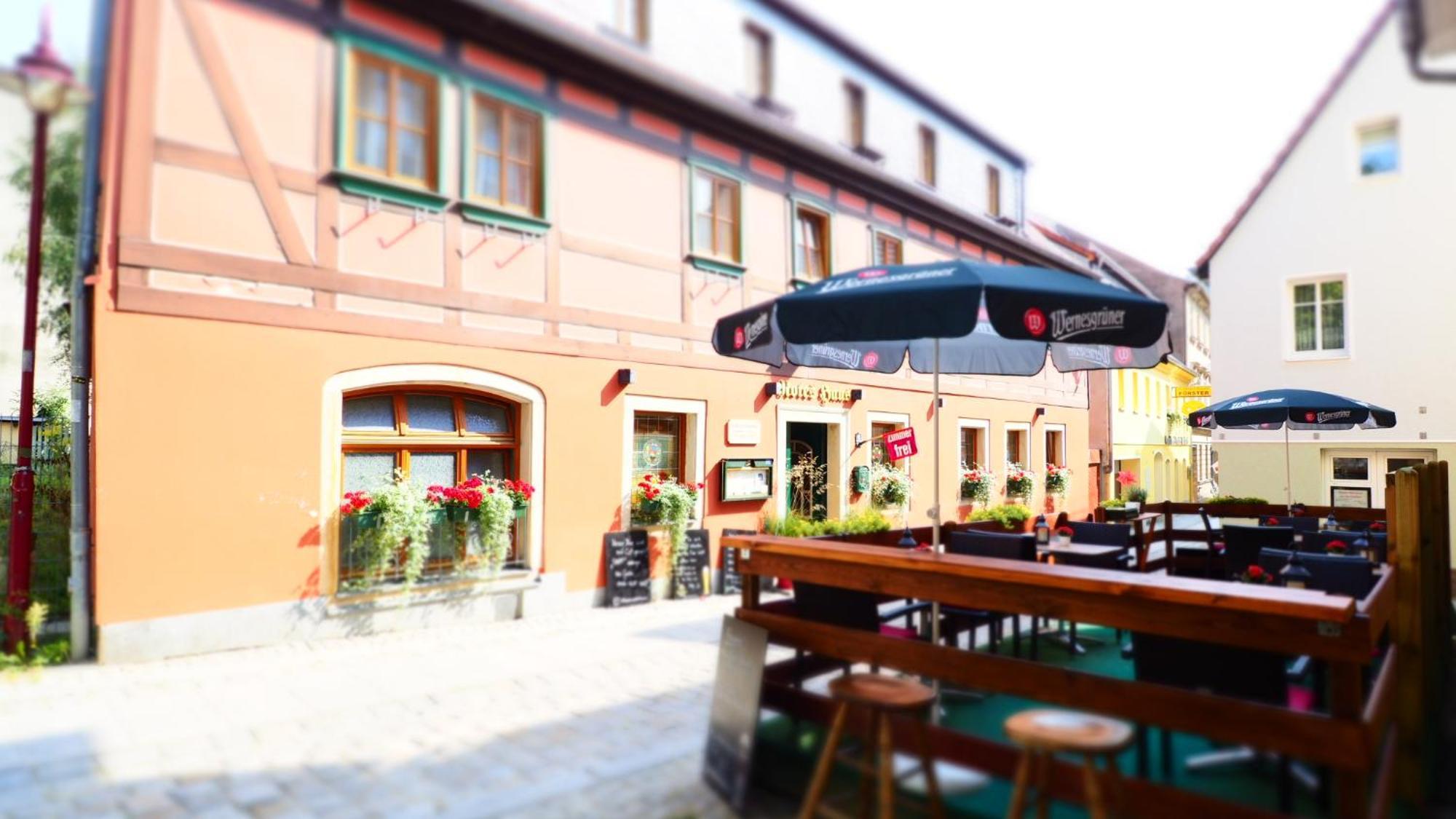 Gasthaus& Pension Zum Roten Haus Bad Schandau Bagian luar foto